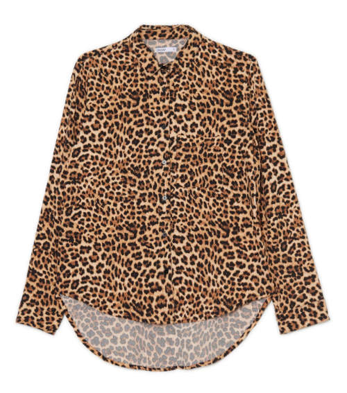Удобна дамска риза с леопардов десен